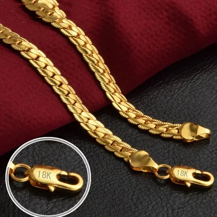 18K Silver Charm Chain