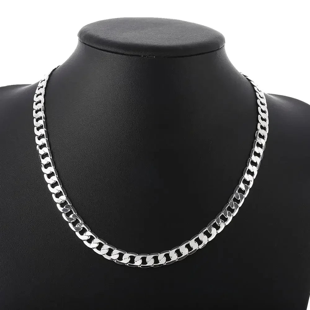 18K Silver Charm Chain
