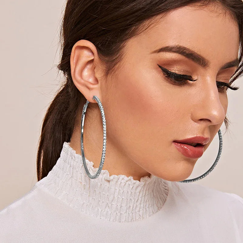 Diamond Glow Hoops