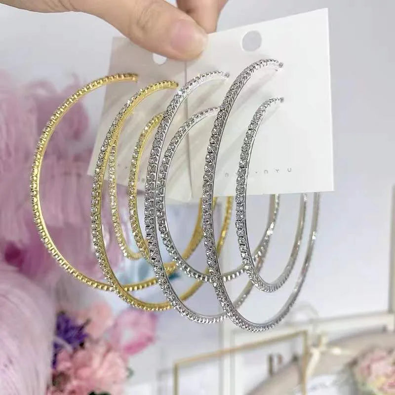 Diamond Glow Hoops