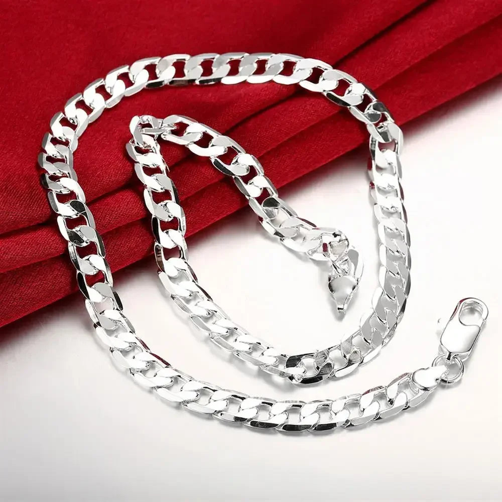 18K Silver Charm Chain