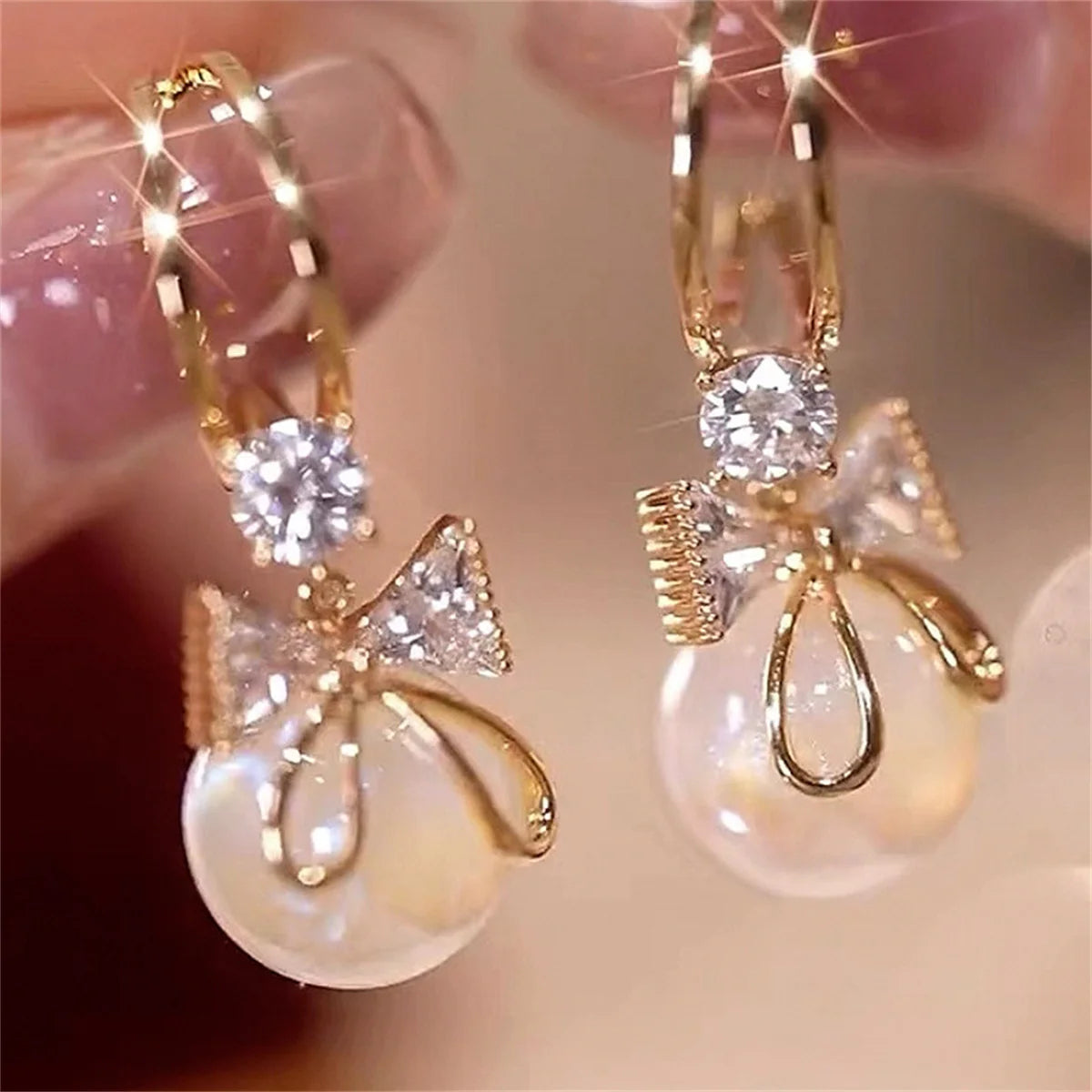 Crystal Bow Drops