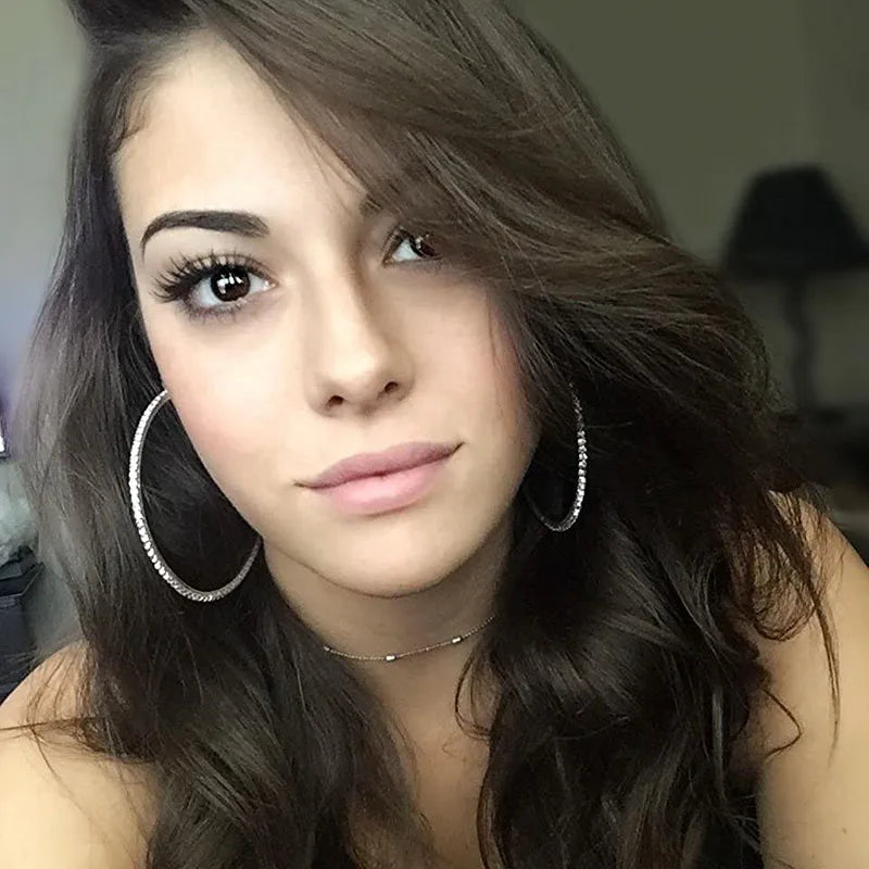 Diamond Glow Hoops