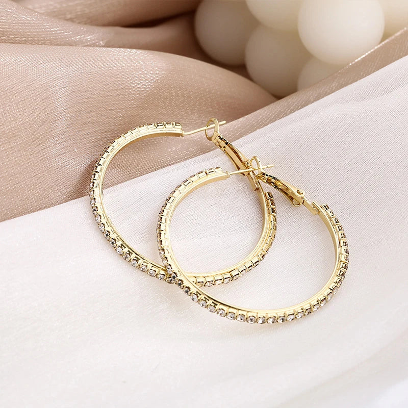 Diamond Glow Hoops