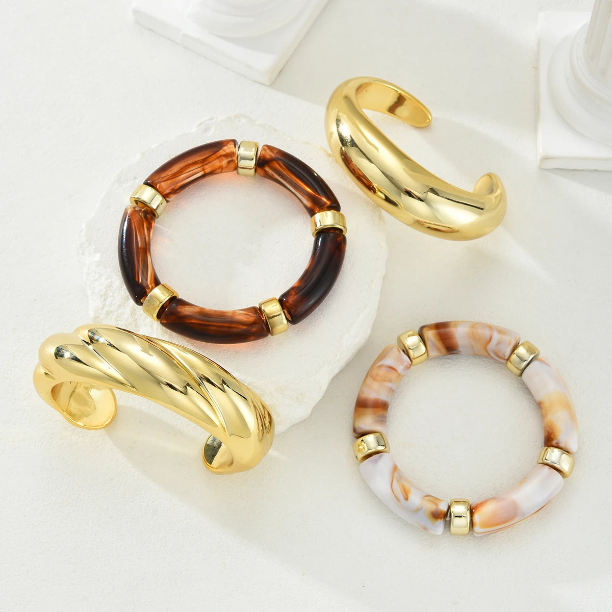 4pcs Vintage Minimalist Elegant