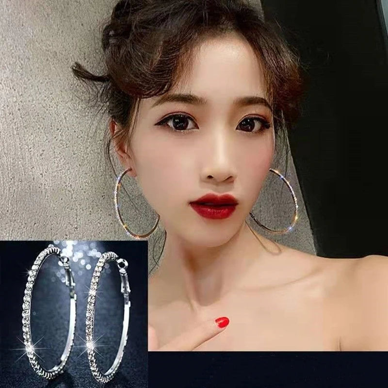 Diamond Glow Hoops