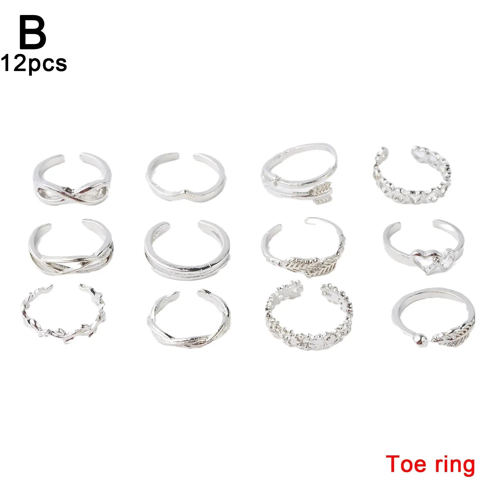 12pcs Toe Ladies