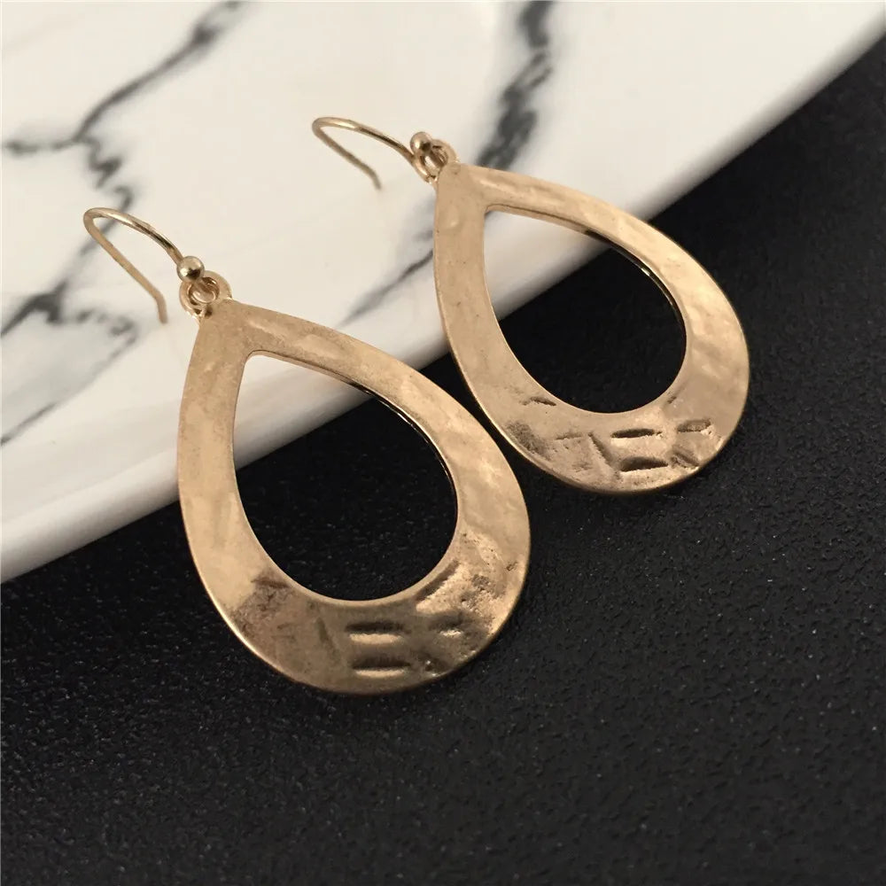 Golden Drop Earrings