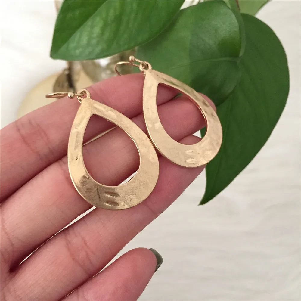 Golden Drop Earrings