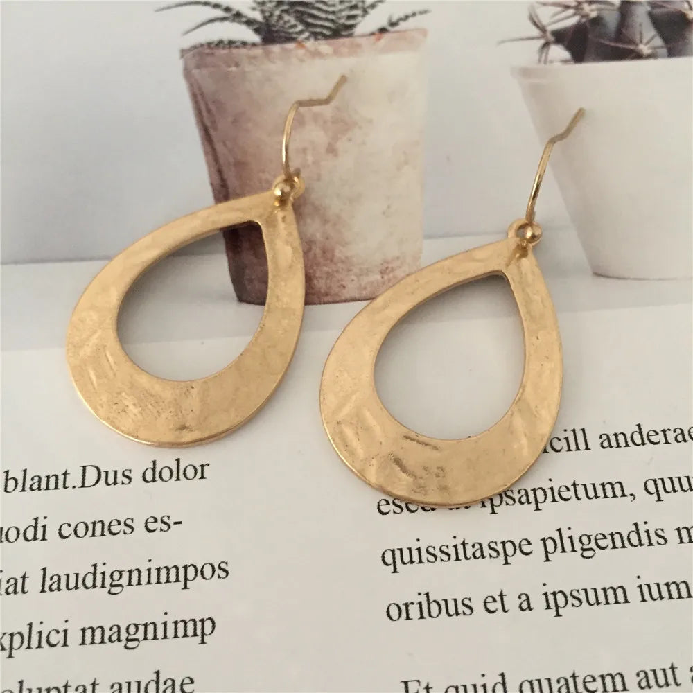 Golden Drop Earrings
