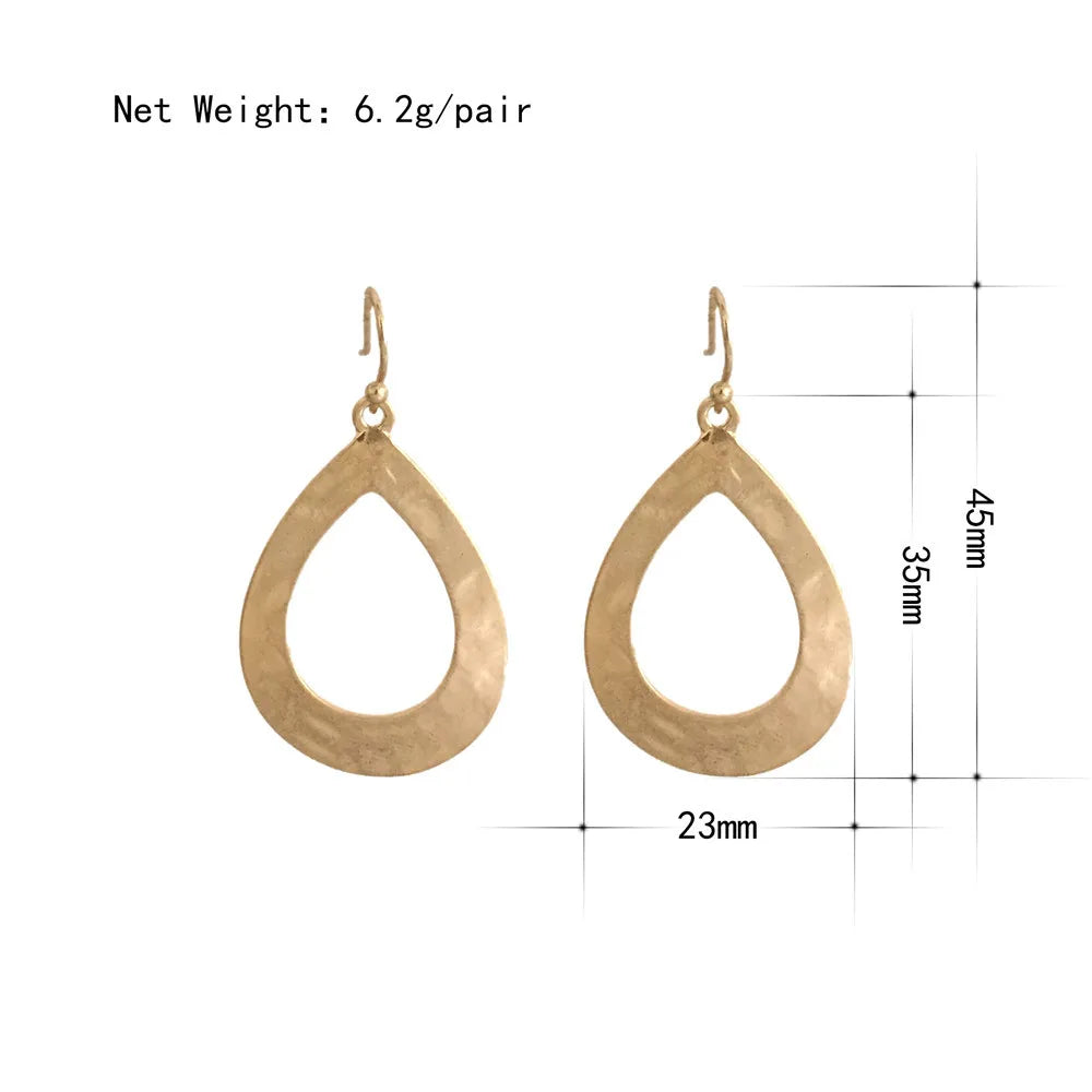 Golden Drop Earrings